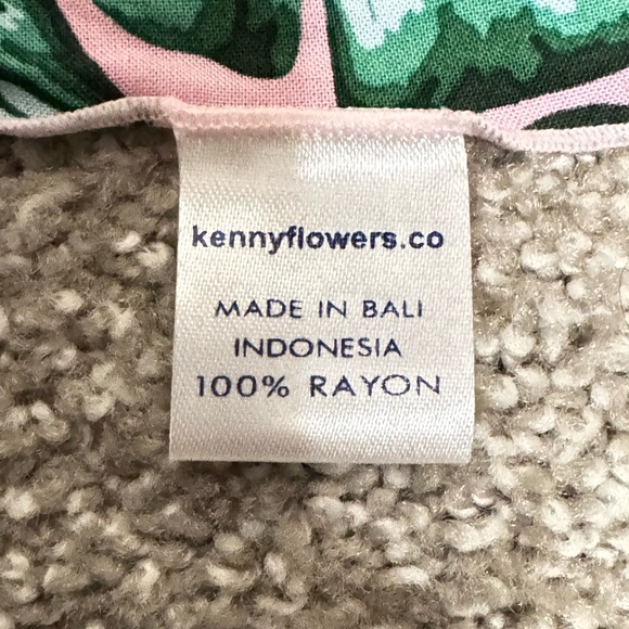 Kenny Flowers Tropical Leaf Print Coverup - Picture 3 of 3